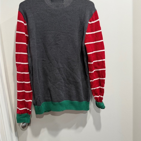 Ugly Christmas Sweater - Elf Design in Red, Green, and Gray - Picture 3 of 5
